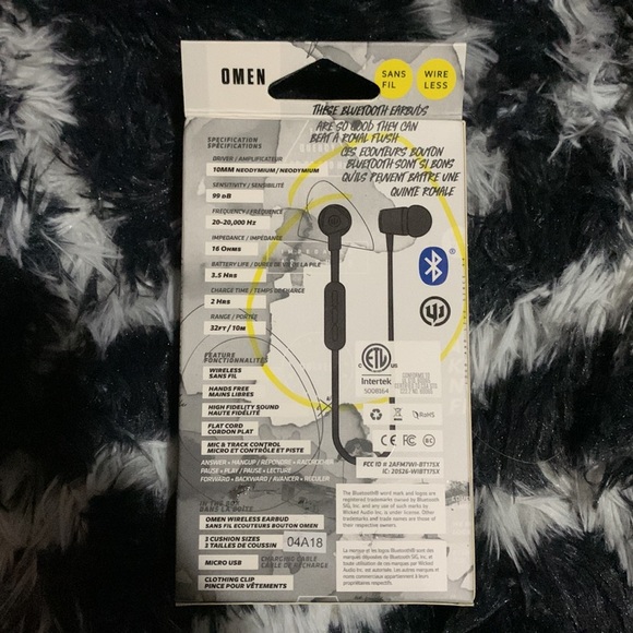 Wicked Audio "Omen" Wireless Bluetooth Earbuds | Black - Picture 2 of 3